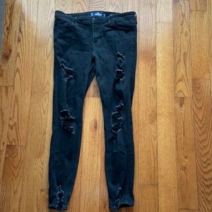 Hollister ripped jeans